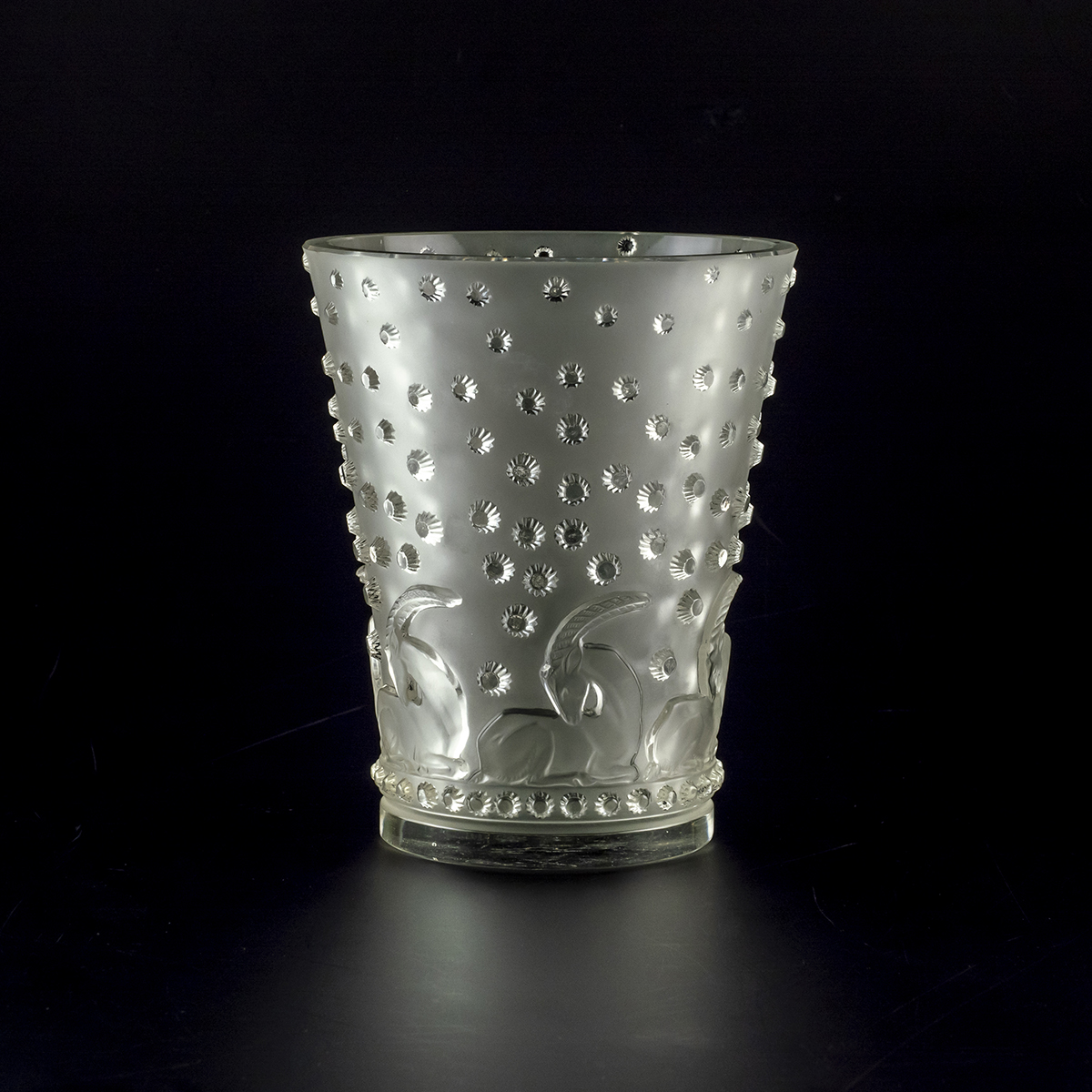 【KUROKABE】René Lalique Vase AJACCIO 花器：アジャクシオ