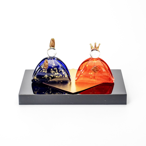 KUROKABE】お内裏様お雛様セット（青/赤） | KUROKABE | 黒壁公式