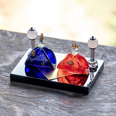 KUROKABE】お内裏様お雛様セット（青/赤） | KUROKABE | 黒壁公式