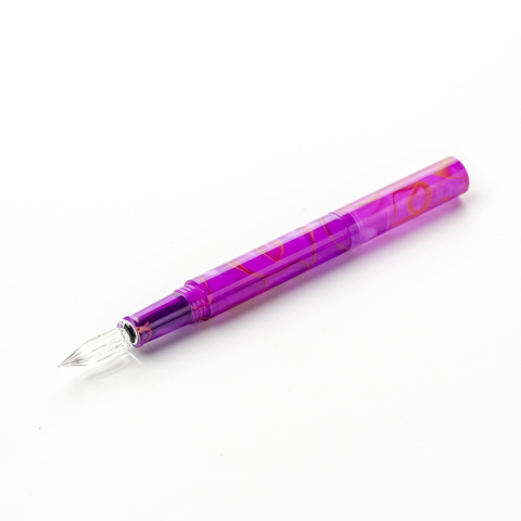 KUROKABE】ギター ガラスペン オーロラ キャップ付 | KUROKABE | 黒壁