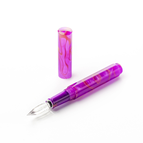 KUROKABE】ギター ガラスペン オーロラ キャップ付 | KUROKABE | 黒壁