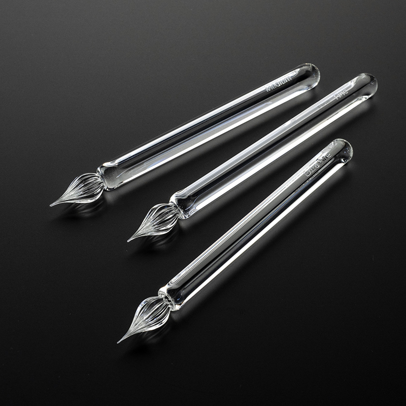 KUROKABE】グラススタジオ嘉硝 ショートヘキサゴン 硬質ガラスペン